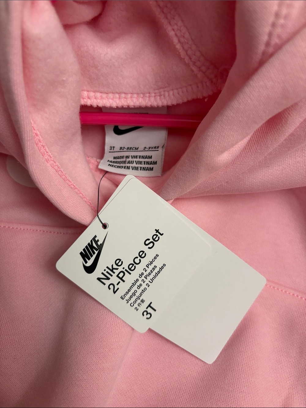 Nike sweatsuit toddler pink 3T - Picture 4 of 4